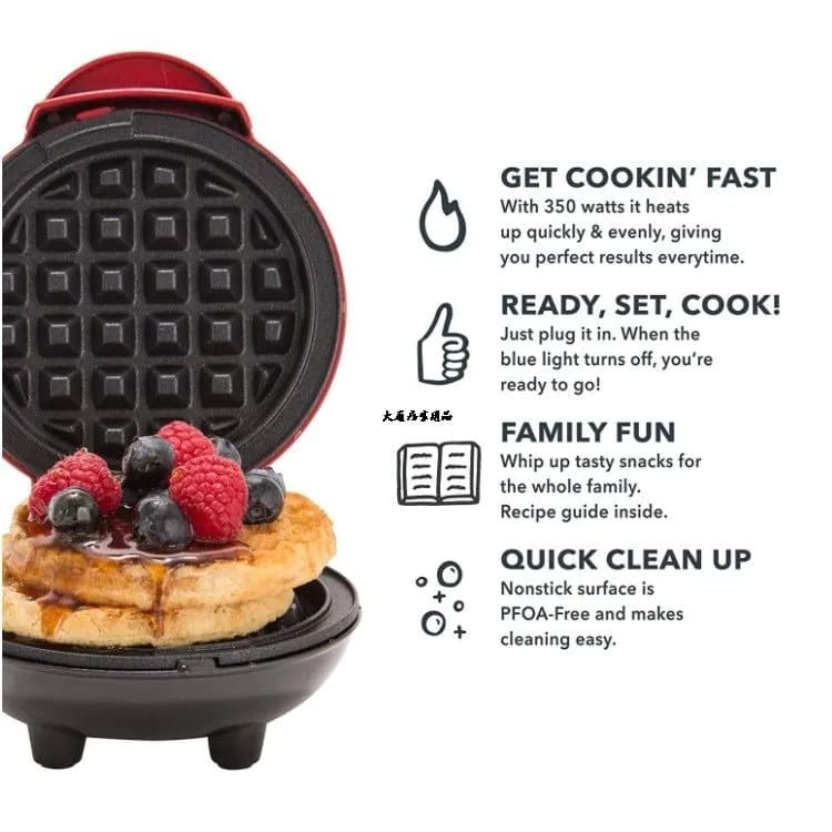 image-MINI MAKE WAFFLE Mini Electric Waffle Maker SH-09