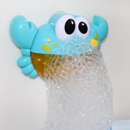 image-Crab Bubble Machine Bath Toy for Kids with Music