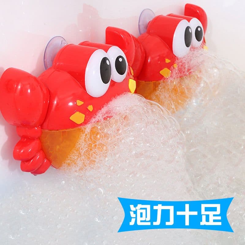 image-Crab Bubble Machine Bath Toy for Kids with Music
