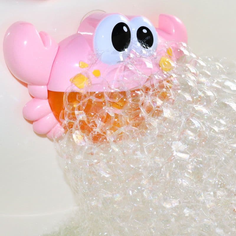 image-Crab Bubble Machine Bath Toy for Kids with Music