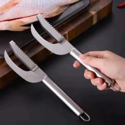 image-Stainless Steel Fish Maw Knife Kitchen Scaler Tool