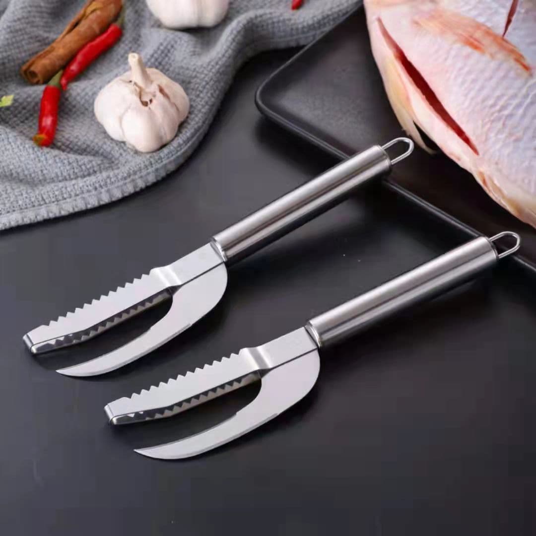 image-Stainless Steel Fish Maw Knife Kitchen Scaler Tool