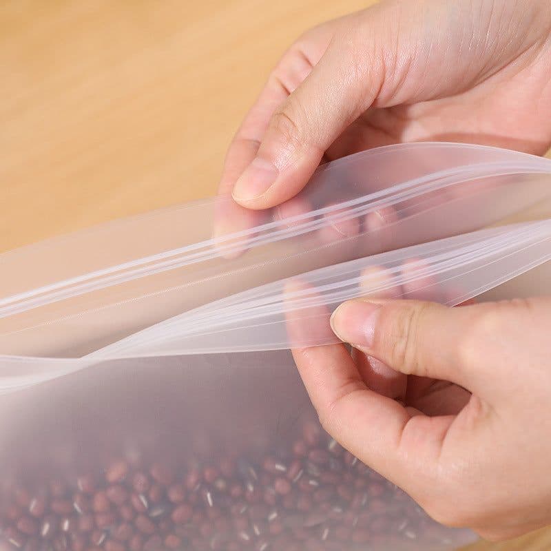 image-EVA Food Storage Bags Reusable Sealable Freezer Bag 28x26cm