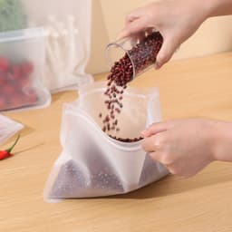 image-EVA Food Storage Bags Reusable Sealable Freezer Bag 28x26cm