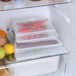 image-EVA Food Storage Bags Reusable Sealable Freezer Bag 28x26cm