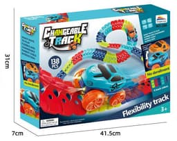 image-Electric Assembled Roller Coaster Track Car Toy 184PCS