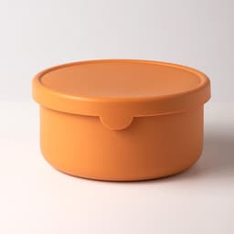 image-Silicone Fresh-Keeping Lunch Box Round Sealed Food Storage Container