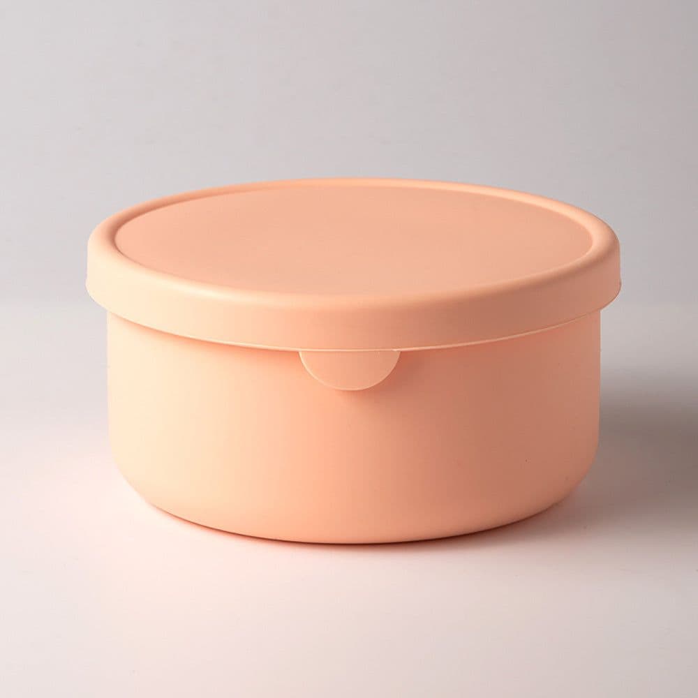 image-Silicone Fresh-Keeping Lunch Box Round Sealed Food Storage Container