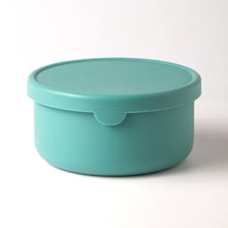 image-Silicone Fresh-Keeping Lunch Box Round Sealed Food Storage Container