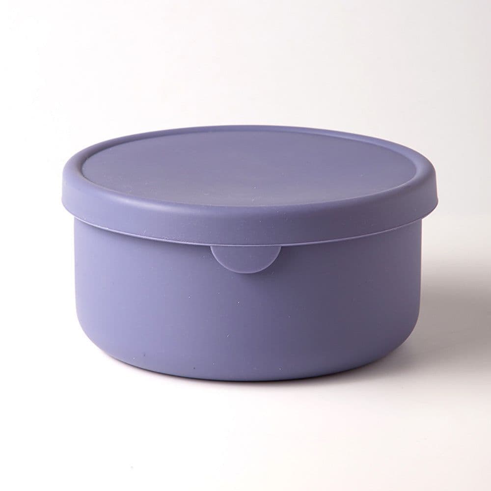 image-Silicone Fresh-Keeping Lunch Box Round Sealed Food Storage Container
