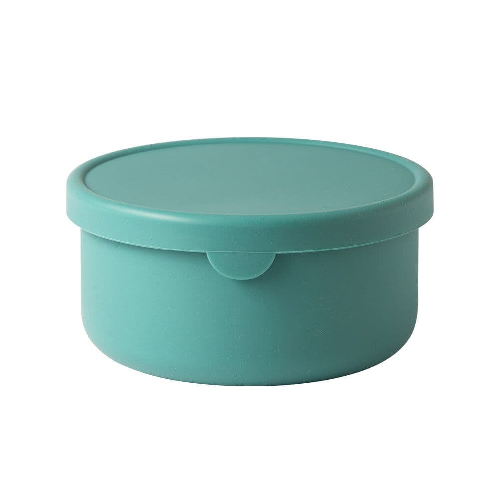 image-Silicone Fresh-Keeping Lunch Box Round Sealed Food Storage Container