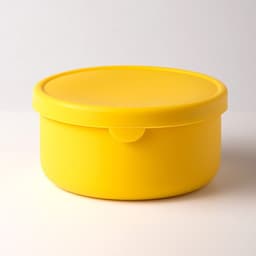 image-Silicone Fresh-Keeping Lunch Box Round Sealed Food Storage Container
