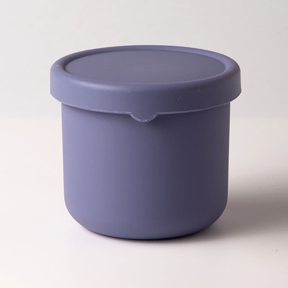 image-Silicone Fresh-Keeping Lunch Box Round Sealed Food Storage Container
