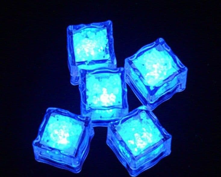image-LED Light-Up Ice Cubes - Colorful Sensor Activated Bar Party Supplies
