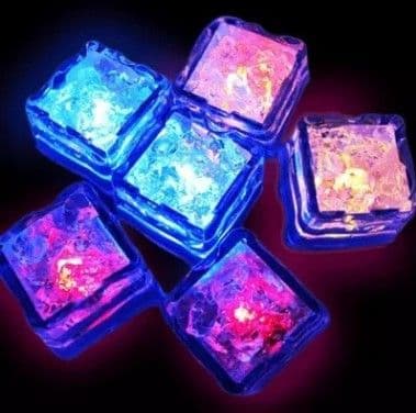 image-LED Light-Up Ice Cubes - Colorful Sensor Activated Bar Party Supplies