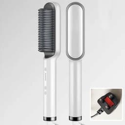 image-Negative Ion Hair Straightener Brush with Tourmaline Ceramic