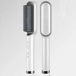 image-Negative Ion Hair Straightener Brush with Tourmaline Ceramic