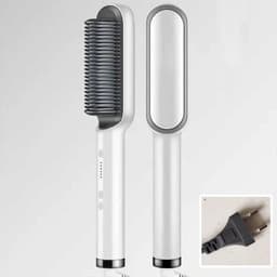 image-Negative Ion Hair Straightener Brush with Tourmaline Ceramic