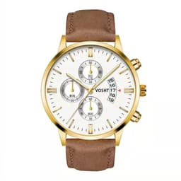 image-Men's Quartz Watch with Small Three Needles and Alloy Strap