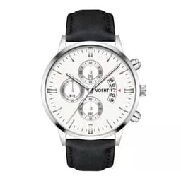 image-Men's Quartz Watch with Small Three Needles and Alloy Strap