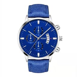 image-Men's Quartz Watch with Small Three Needles and Alloy Strap