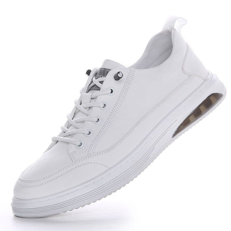 image-Emperor Shark Men's Leather Casual Shoes Low-Top Platform Sneakers