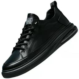 image-Emperor Shark Men's Leather Casual Shoes Low-Top Platform Sneakers