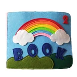 image-Montessori Busy Board Felt Cloth Book for Toddlers