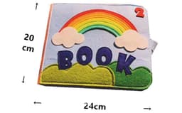 image-Montessori Busy Board Felt Cloth Book for Toddlers