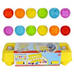 image-Car Transportation Matching Egg Baby Puzzle 12pcs Shape Smart Egg