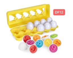 image-Car Transportation Matching Egg Baby Puzzle 12pcs Shape Smart Egg