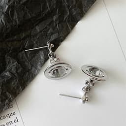 image-NANA Saturn Planet Earrings UFO Pendant Drop Earrings