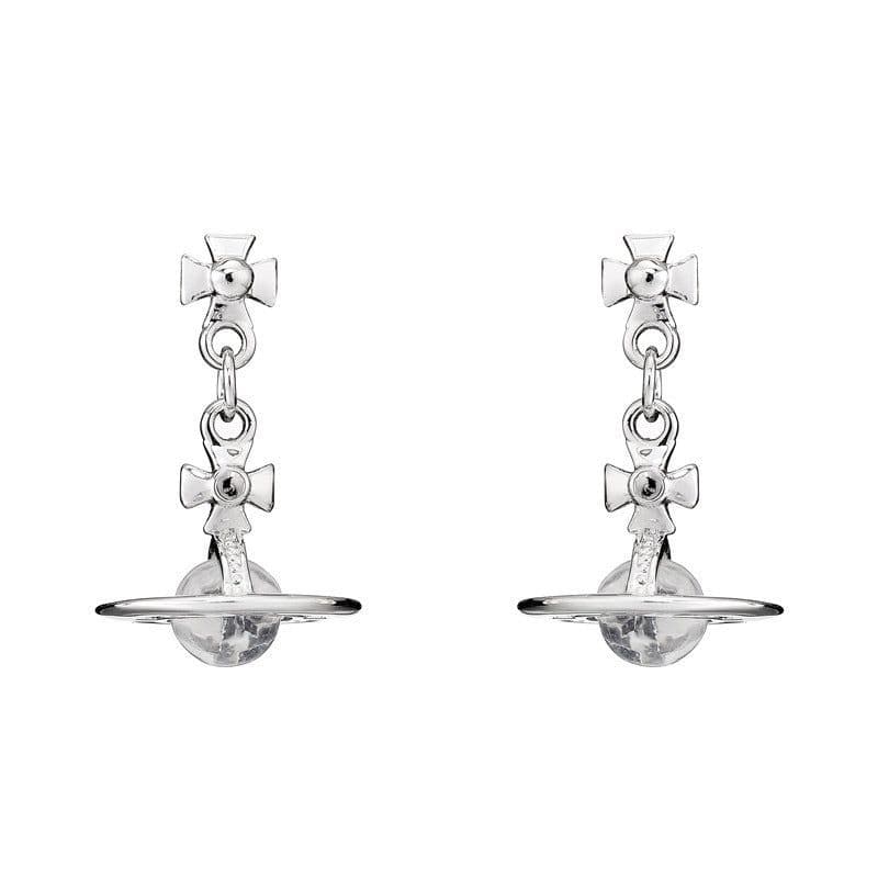 image-NANA Saturn Planet Earrings UFO Pendant Drop Earrings
