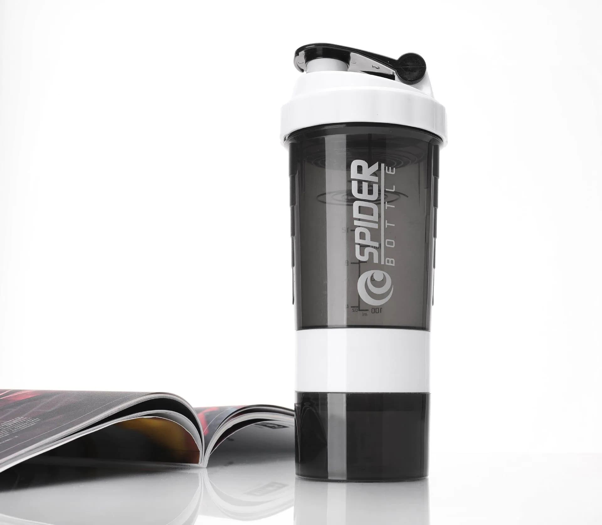 image-500ml Sports Shaker Bottle with Scale Large Capacity Plastic