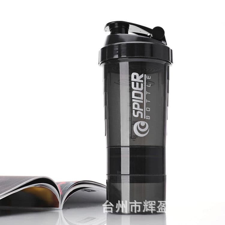 image-500ml Sports Shaker Bottle with Scale Large Capacity Plastic