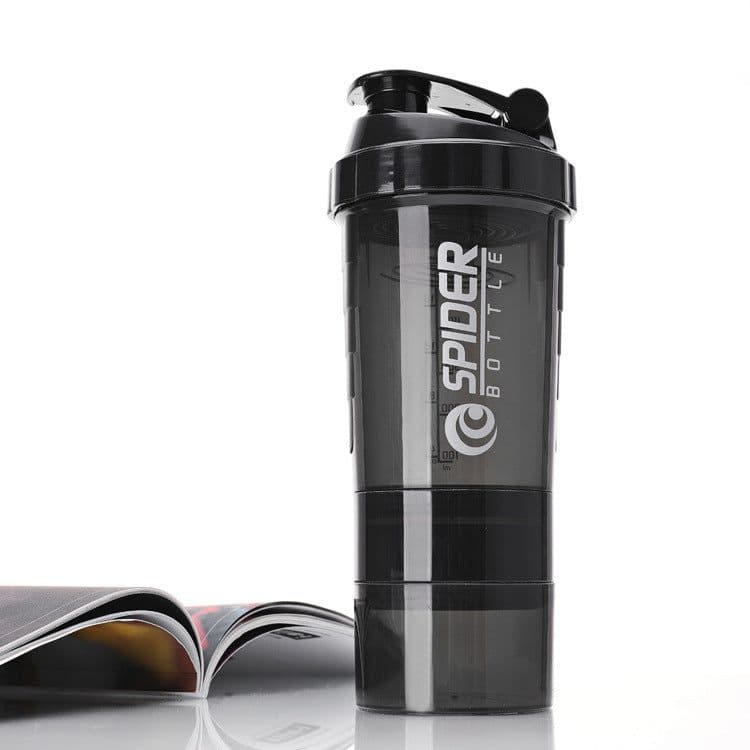image-500ml Sports Shaker Bottle with Scale Large Capacity Plastic