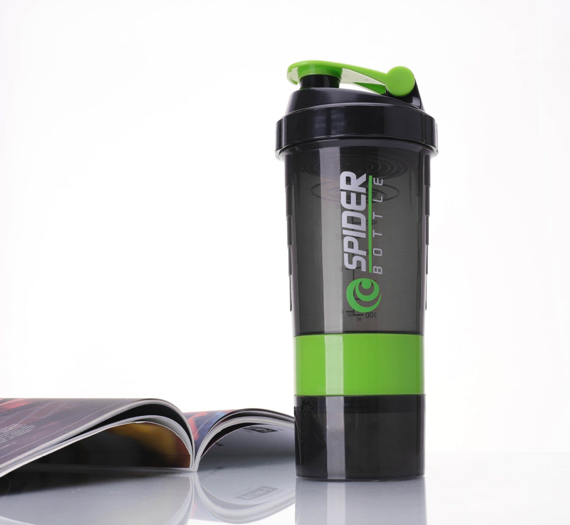image-500ml Sports Shaker Bottle with Scale Large Capacity Plastic