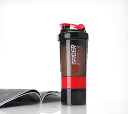 image-500ml Sports Shaker Bottle with Scale Large Capacity Plastic