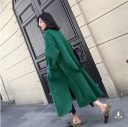 image-Women's Mid-Length Double-Sided Cashmere Wool Coat