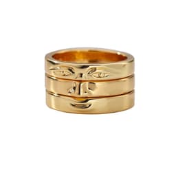 image-European American Smiley Face Ring Gold-Plated Copper Punk Style