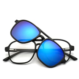 image-Magnetic Clip-On Polarized Sunglasses with Myopia Frame TR90