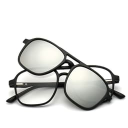 image-Magnetic Clip-On Polarized Sunglasses with Myopia Frame TR90