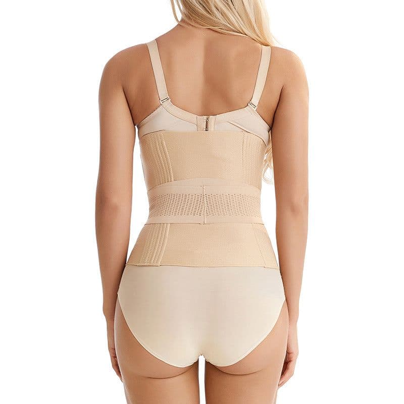 image-Lin Yating High-Waist Corset Belt 16 Steel Bone Body Shaping