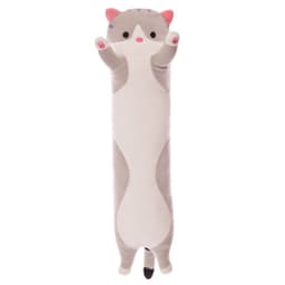 image-Cross-Border Long Cat Plush Pillow Cylindrical Cartoon Toy Doll