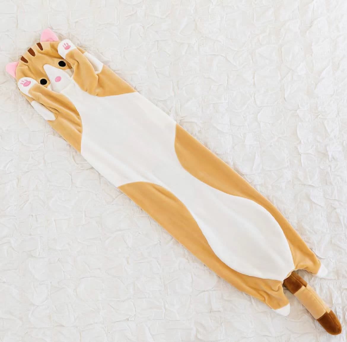image-Cross-Border Long Cat Plush Pillow Cylindrical Cartoon Toy Doll