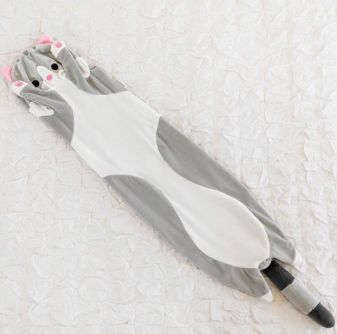 image-Cross-Border Long Cat Plush Pillow Cylindrical Cartoon Toy Doll