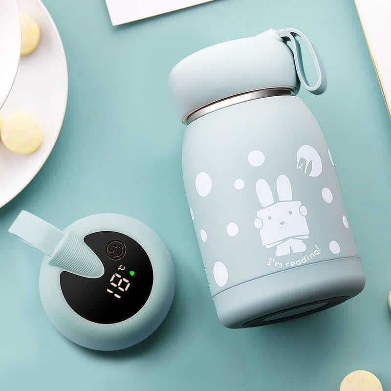 image-Golden Gourd 320ml Smart Thermos Cup 304 Stainless Steel Temperature Display