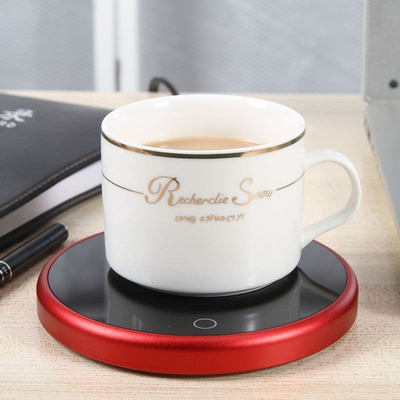 image-Electric Coffee Mug Warmer Thermostatic Heating Coaster