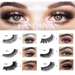 image-HANDAIYAN HYD-15 3D Mink Hair False Eyelashes Black