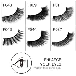 image-HANDAIYAN HYD-15 3D Mink Hair False Eyelashes Black